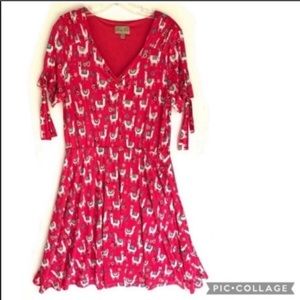 Lindy Bop Pink Llama dress 10